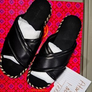 Women Criss Cross Espadrille Slide